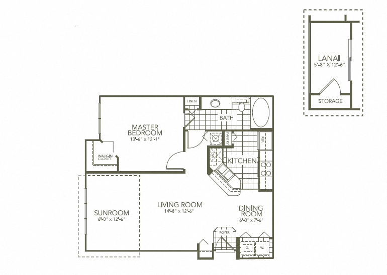 Aster Dewberry 1Bed_1Bath at The Palms Club Orlando Apartments, Florida